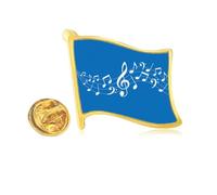 Energetic 5-le Staff - Pin de solapa de metal azul dorado