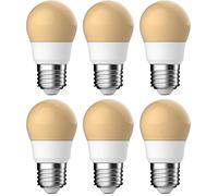 Energetic Bombillas LED E27 con rosca Edison, 3,6 W (equivalente a 25 W), 215 lúmenes, no regulables, blanco cálido 2400 K, ahorro de energía, paquete de 6