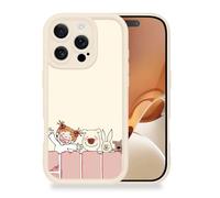 Energetic Girl and Cute Pets phone case Fall protection TPU for iPhone 13