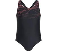 Energetics Pamela Traje de baño de una Sola Pieza para niñas Black/Red Light 140
