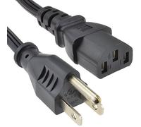 Energía Cordón - US 3 Pines Clavija a C13 IEC Llave Principal Cable Cable 2 m [2 Metros]