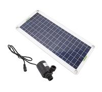 Energía del Panel Solar de Polisilicio de 30 W, Bomba Sumergible del Panel Solar, Kit de Bomba de Agua Solar para Fuente Alimentada por el Sol