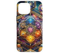Energía Kundalini con Geometría Sagrada Tierra Cubo de Metatrón Carcasa para iPhone 16 Pro MAX