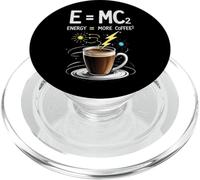energía más café e mc2 PopSockets PopGrip para MagSafe