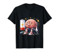 Energía Mental Divertida de batería Cerebral Baja Camiseta