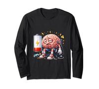 Energía Mental Divertida de batería Cerebral Baja Manga Larga