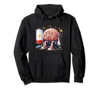 Energía Mental Divertida de batería Cerebral Baja Sudadera con Capucha