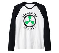Energía Nuclear Sí, por Favor, Apoyo a la energía Nuclear Camiseta Manga Raglan