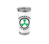 Energía nuclear Sí, por favor, apoyo a la energía nuclear Vaso térmico de acero inoxidable de doble pared