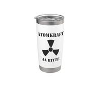 Energía nuclear Sí, por favor, apoyo a la energía nuclear Vaso térmico de acero inoxidable de doble pared