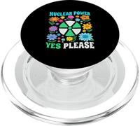 Energía Nuclear Sí por Favor Limpia Energía Floral PopSockets PopGrip para MagSafe
