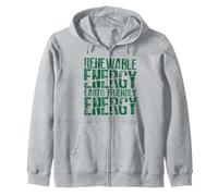 Energía Renovable Energía Amigable con el Medio Ambiente Sudadera con Capucha