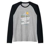 ¿Energía renovable? Soy un Gran Fan Wind Sun Camiseta Manga Raglan