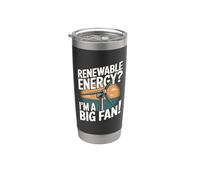 Energía renovable Soy un gran fanático - Funny Earth Day Vaso térmico de acero inoxidable de doble pared