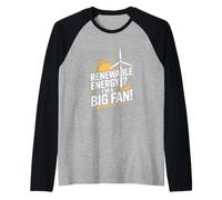 Energía renovable Soy una declaración de Gran Fan para la Conciencia Camiseta Manga Raglan
