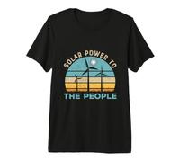 Energía Solar para El Pueblo Retro Energía Renovable Camiseta Premium