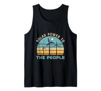 Energía Solar para El Pueblo Retro Energía Renovable Camiseta sin Mangas