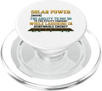 Energía Solar sustantivo Panel Solar Propietario factura eléctrica PopSockets PopGrip para MagSafe