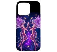 Energías gemelas cósmicas - Signo del Zodiaco Géminis de la Galaxia Carcasa para iPhone 15 Pro MAX