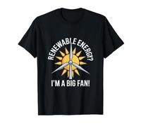 ¿Energías renovables? ¡Soy un Gran Fan! Camiseta gráfica económica, Hombre, Negro, M