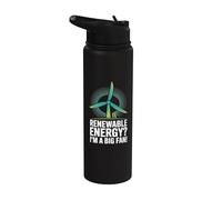 ¿Energías renovables? ¡Soy un gran fan! Stainless Steel Insulated Water Bottle
