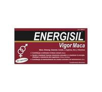 Energisil Vigor Maca 60 Cápsulas - Efecto Afrodisiaco - Contribuye a Estimular el Deseo Sexual y a Mantener los Niveles de Testosterona - con Maca, Ginseng, Canela, L- Arginina, Zinc y Vitaminas