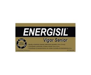 Energisil Vigor Senior 60 Cápsulas - Ayuda a Mantener buenas Relaciones Sexuales y a Estimular el Deseo Sexual - con Ginseng, Maca, L-Arginina, Selenio, Vitaminas y Zinc