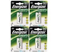 Energizer 633003 - Batería recargable (4 unidades, 9 V, NiMH, 175 mAh, HR22,5 V)