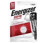 Energizer 7638900083002 - Pila de Botón CR2016 Lithium 3V, Litio