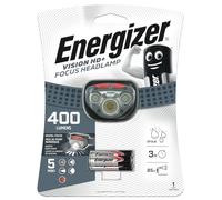 Energizer 7638900412802 Vision HD + Focus - Faro con 3 x AAA Pilas Incluidas, 300 Lumens, color Gris