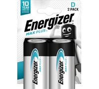 Energizer Alcalina MAX PLUS - Pack de 2 pilas Alcalinas D