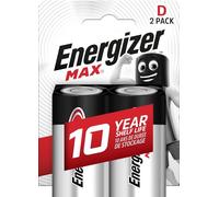 Energizer Alkaline Max - Pack de 2 pilas Alcalinas MAX D