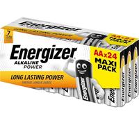 Energizer - Alkaline Power, Pack de 24 Pilas AA 1,5V, Larga duración para Uso Cotidiano, sin sulfataciones y con hasta 10 años de vida útil