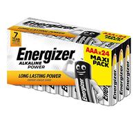 Energizer - Alkaline Power, Pack de 24 Pilas AAA 1,5V, Larga duración para Uso Cotidiano, sin sulfataciones y con con hasta 10 años de vida útil