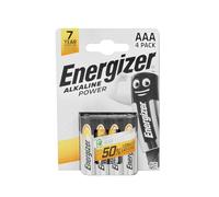 Energizer Pilas AAA Alkaline Power – Larga duración, sin sulfataciones, 7 años – Pack de 4