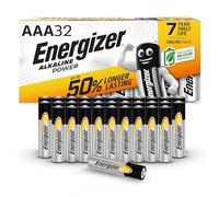 Energizer Alkaline Power - Pilas AAA (Paquete de 32) - 1,5V Baterías Alcalinas - para Aparatos Domésticos y Electrónicos - Embalaje 100% reciclable - 7 años de Vida útil [Exclusivo en Amazon]