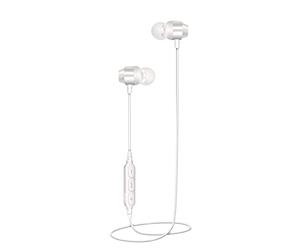 Energizer Auriculares inalámbricos de Metal Bluetooth 5.0, Color Blanco