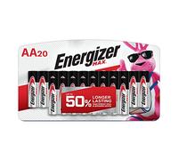 Energizer Baterías AA, batería alcalina MAX Double A, 20 Unidades