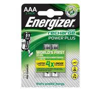 Energizer Baterías Recargables NiMH AAA Power Plus 700mAh, Pack de 2
