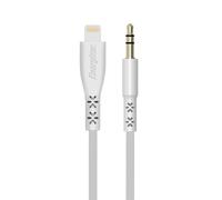 Energizer C41ROJALIHT - Cable de Audio Lightning a Mini Jack (3,5 mm, 1,5 m), Color Blanco