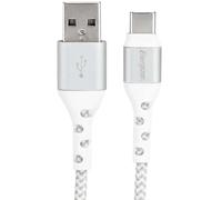 ENERGIZER, Cable de carga y datos USB-A a USB-C de nailon trenzado 2m Anti-nudos
