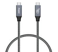 Energizer - Cable USB-C a USB-C -PD de carga rápida de 240 W, nailon trenzado compatible con nuevos iPhone 15, serie Samsung S23 (80 cm), color negro y gris