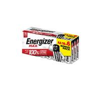 Energizer - Max, Pack de 18+6 Pilas AA 1,5V, Más Potencia y Larga duración para Uso Cotidiano, sin sulfataciones y mantiene carga 10 años