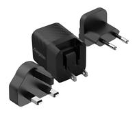 ENERGIZER Cargador de Pared GaN 4A USB-C 20W Multipuerto EU / UK / US,