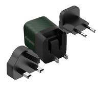 ENERGIZER, Cargador de red GaN 4A USB-C 20W Enchufe múltiple EU / UK / US