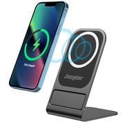 Energizer Cargador Inalámbrico Rápido Stand 15W Certificación Qi Wireless Charger Estación Phone Fast Charge Holder para iPhone Carga inalámbrica mag-Safe Indicador Adaptativo Inteligente (WCP109)