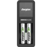 Energizer - Cargador MINI con capacidad de 2 pilas AAA, 700 mAh, con indicador de la carga de la pila, auto-desconexión evitando sobrecarga