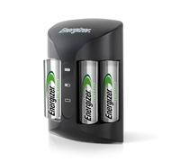 Energizer Cargador Pro - 4 Pilas AA 2000 mAh Incluidas - Compatible con Pila Recargable AAA y AA - Carga rápida en 4 Horas - Apagado automático para la protección contra sobrecarga