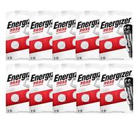 Energizer CR2032 - Pilas Litio 3V - Paquete de 10 Blister de 2 Pilas (Total 20 Pilas)