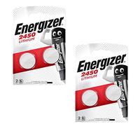 Energizer CR2450 DL2450 - Pila de botón (3 v, litio, 4 unidades)